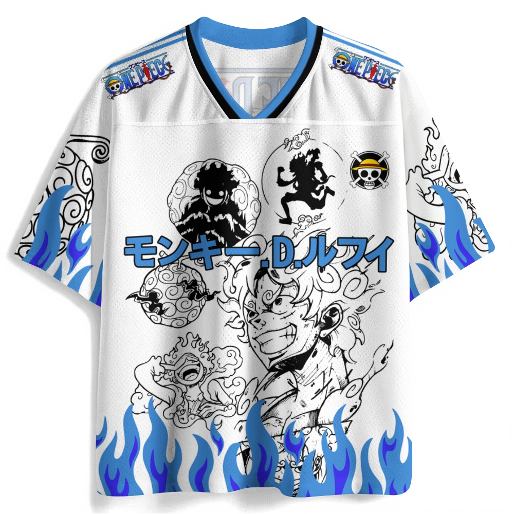 One Piece Luffy Anime Football Jersey