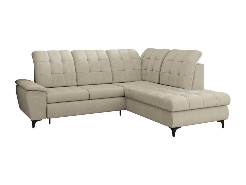 Sofá rinconero Nidolux 101 De color marrón claro Función de descanso 271x212x104cm