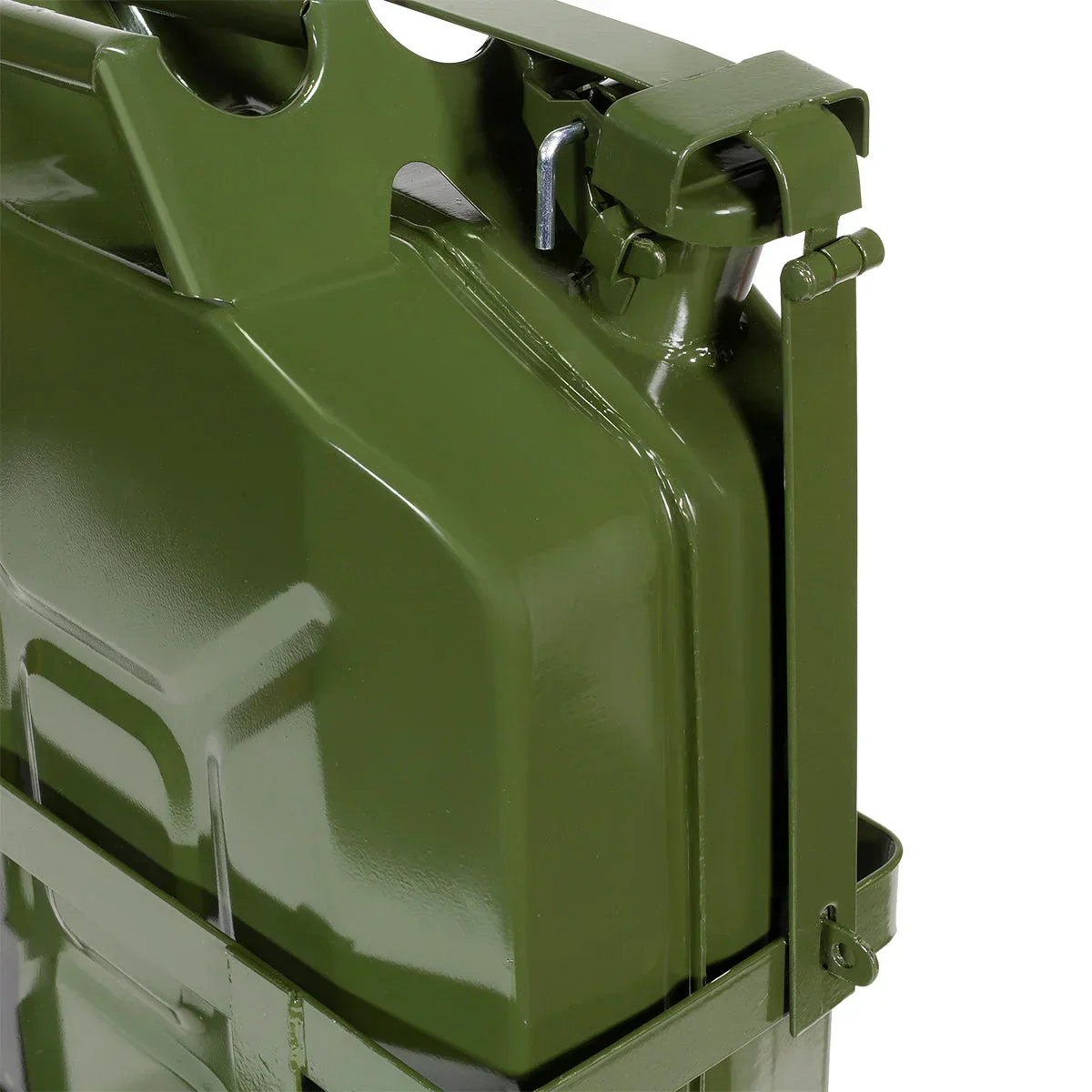 Green Steel Jerry Fuel Can - 20L (5-Gallons) - Image 6 Green Steel Jerry Fuel Can - 20L (5-Gallons) - Image 6