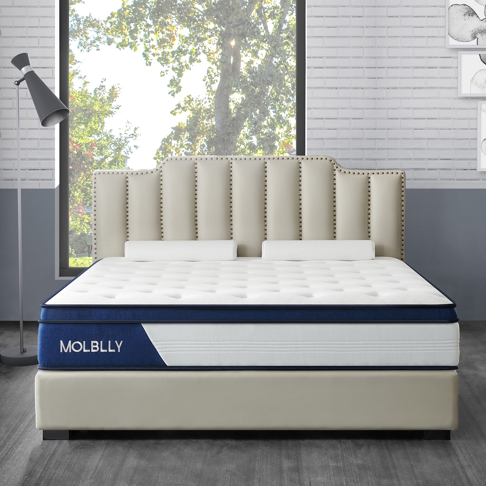 12 Queen Size Medium Plush Innerspring Mattress Hybrid Pocket Spring Bed in a Box