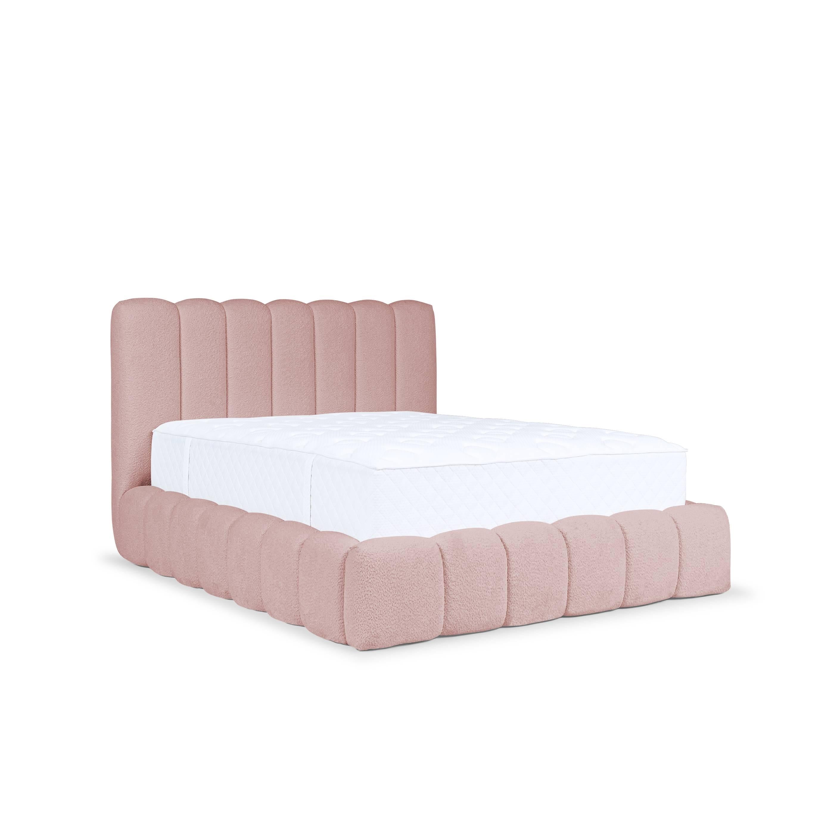 Blokker Dawn Bedframe met Opbergruimte - 180 x 200 cm - Oudroze