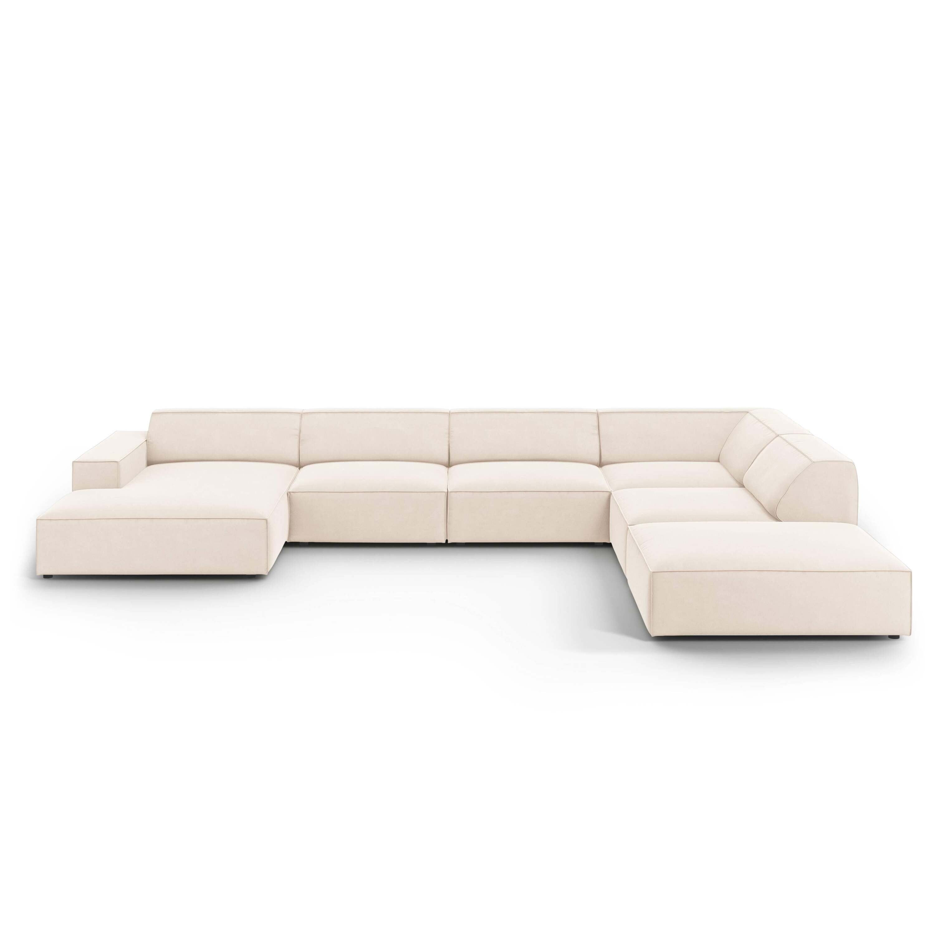 Micadoni Jodie U-bank Rechts - Fluweel - Crème