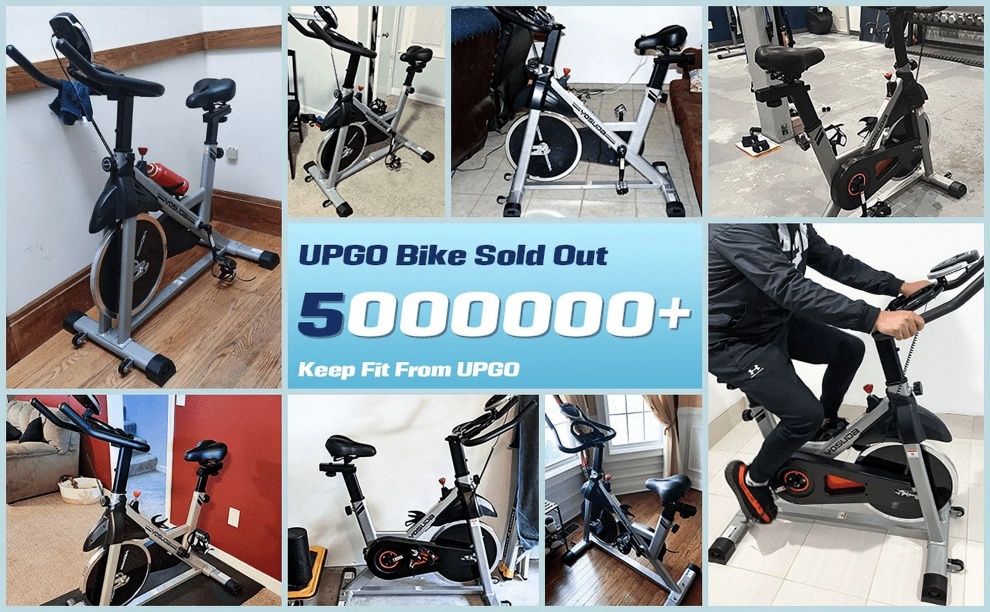 YOSUDA UPGO Indoor Cycling Bike Stationary Bike with 270lb Max Weight Exercise Bicycle with Ipad Mount & Comfortable Seat Cushion for Home Cardio Workout - Image 6