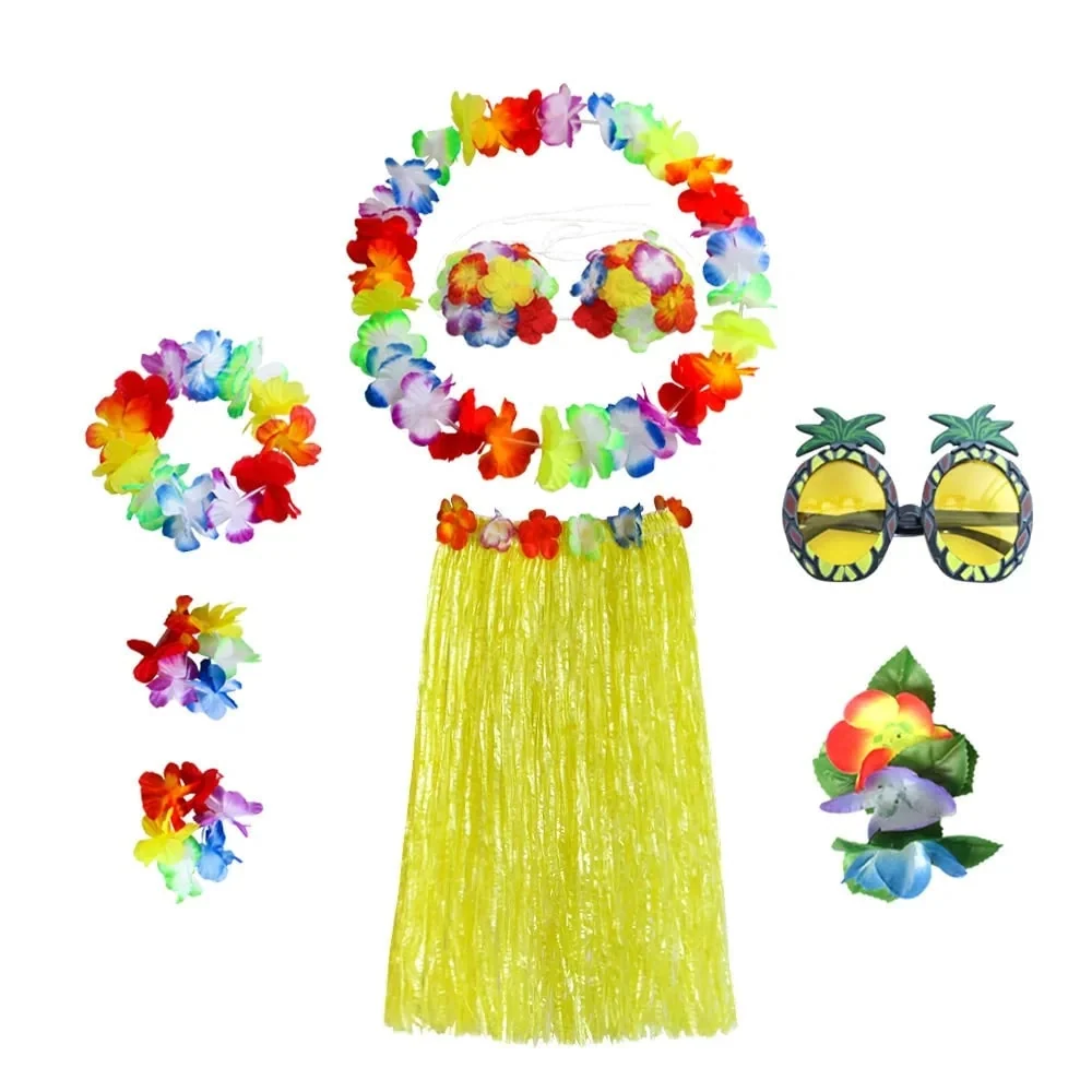 Halloween Costumes Hawaiian Hula Party Outfit Set - Image 6 Halloween Costumes Hawaiian Hula Party Outfit Set - Image 6