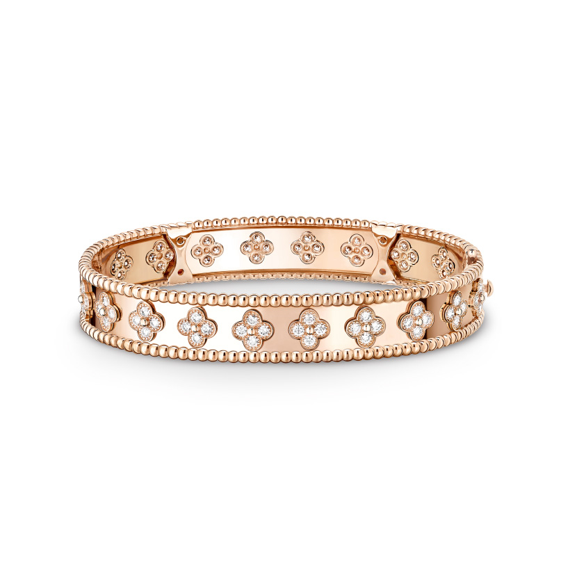 Replicate Perlée clovers bracelet, medium model(1:1 replica) - Original Replica Club