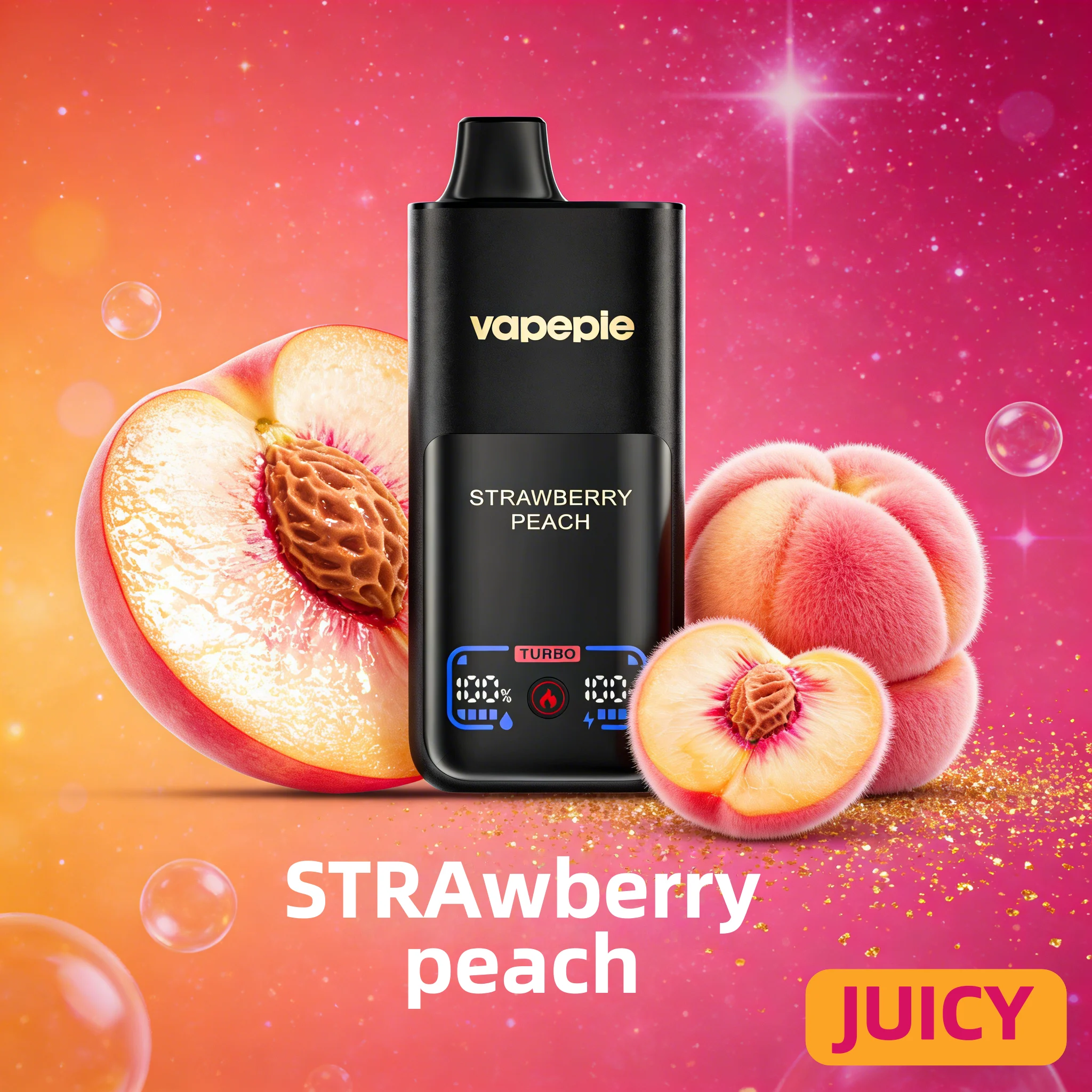 Strawberry Peach-VAPEPIE Mega 70.000 Züge