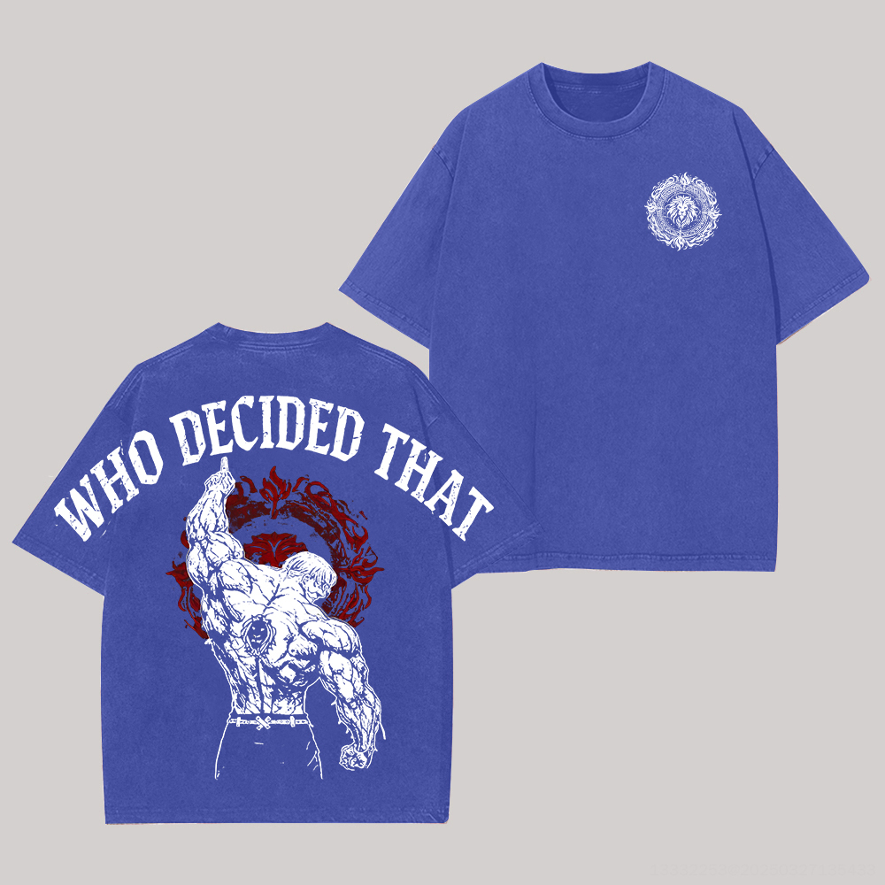 Seven deadly sins Printed Unisex Washed T-Shirt