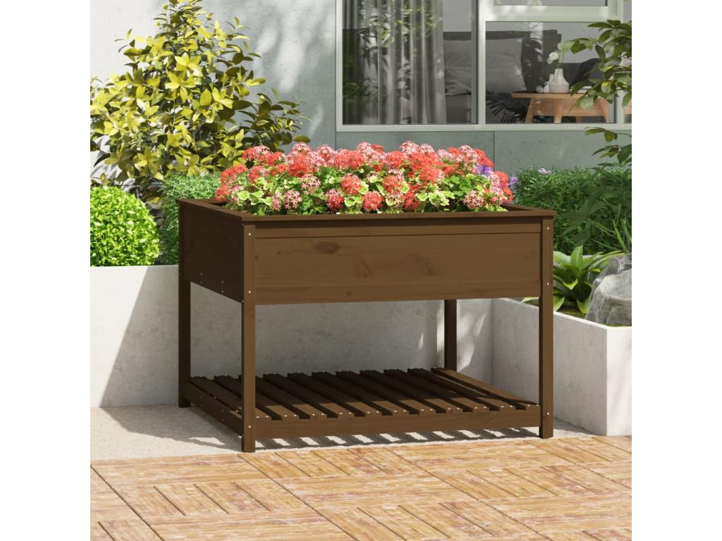 Y Decoratodo stante Marrón miel 111,5x111,5x81 cm Madera de pino