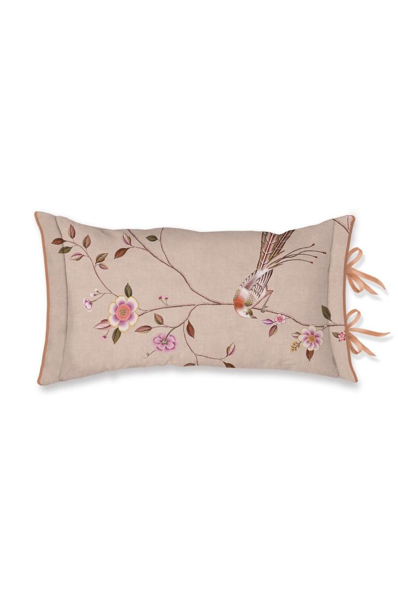 Cushion Bamboo Blossom Khaki