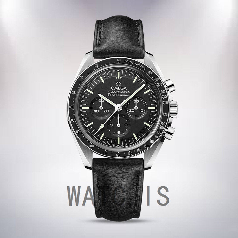 Omega Speedmaster 310.32.42.50.01.002 Men 41mm Silver-tone Leather Strap