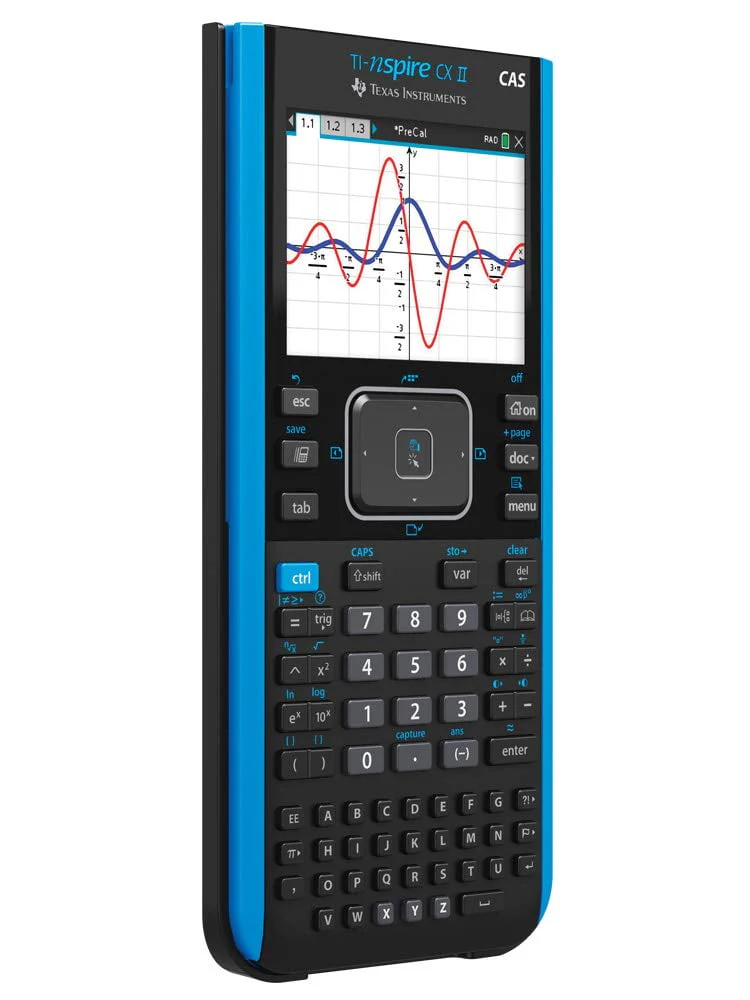 Texas Instruments TI-Nspire CX II CAS Color Graphing Calculator with Student Software (PC/Mac), Blue - Image 3