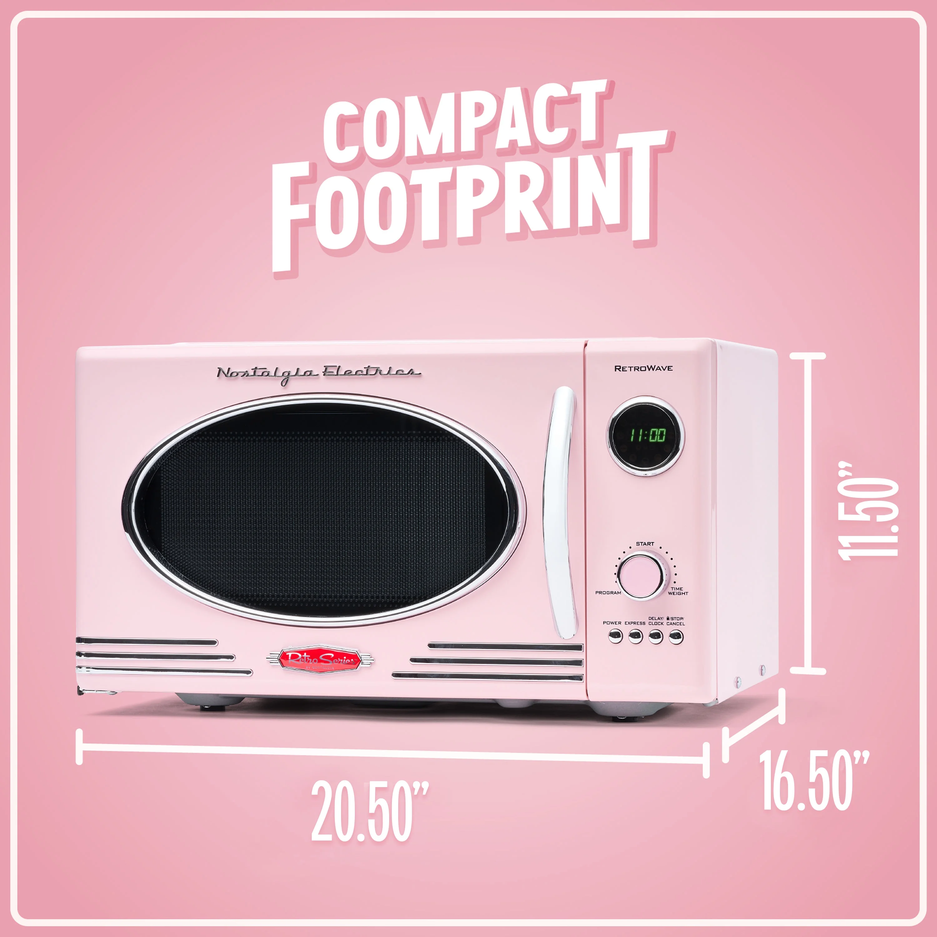 Nostalgia Retro Microwave for Countertop 0.9 cu ft Vintage Microwave, Ivory - Image 28