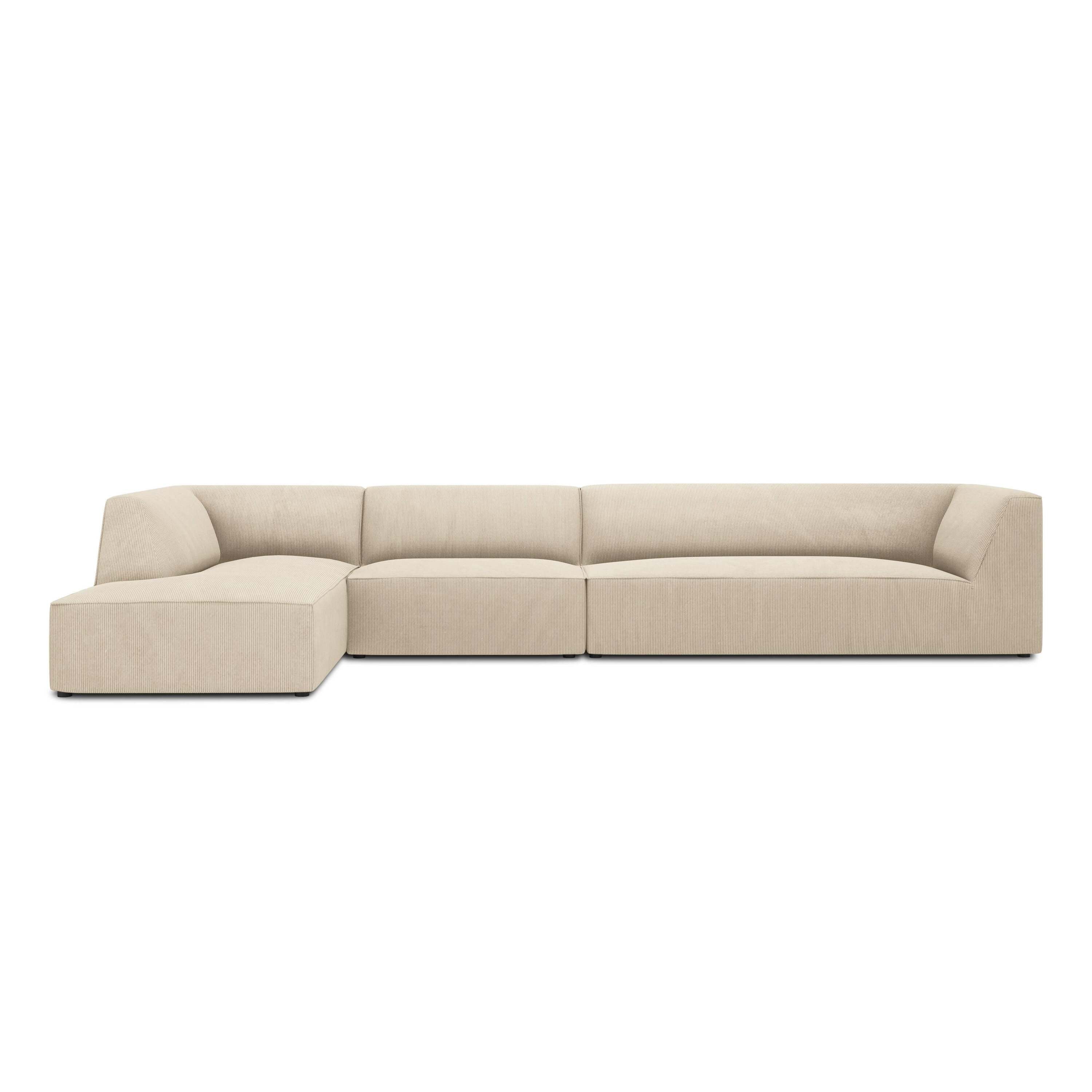 Windsor & Co Sao Hoekbank met Chaise Longue Links - 5-zits - Ribstof -