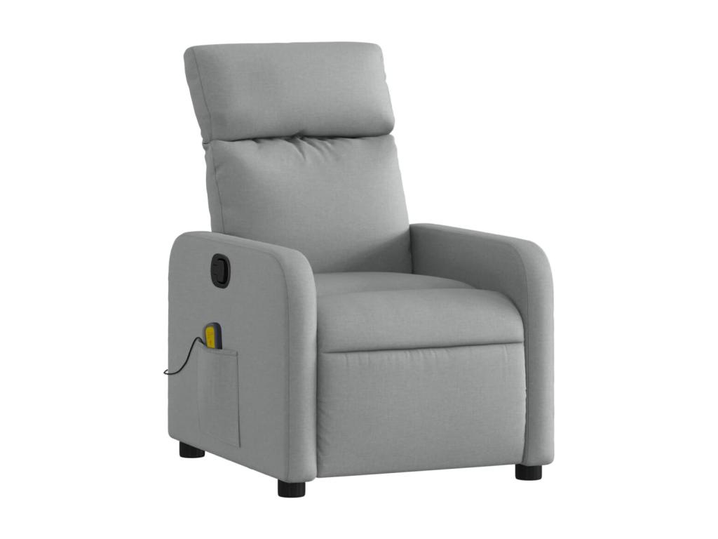 Sillón reclinable de masaje de Nidolux gris claro