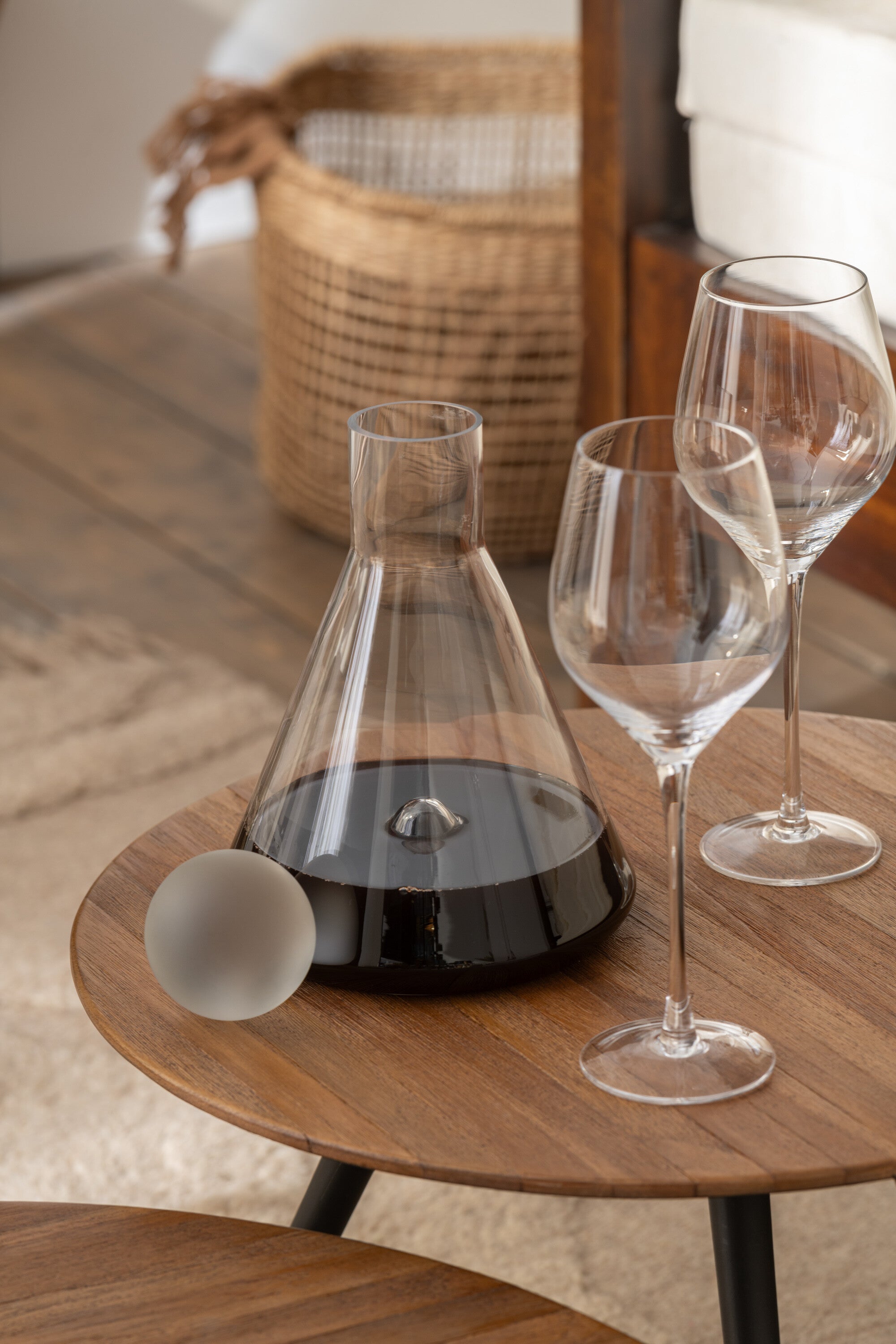 J-Line glas witte wijn Leti - glas - transparant - 6 stuks