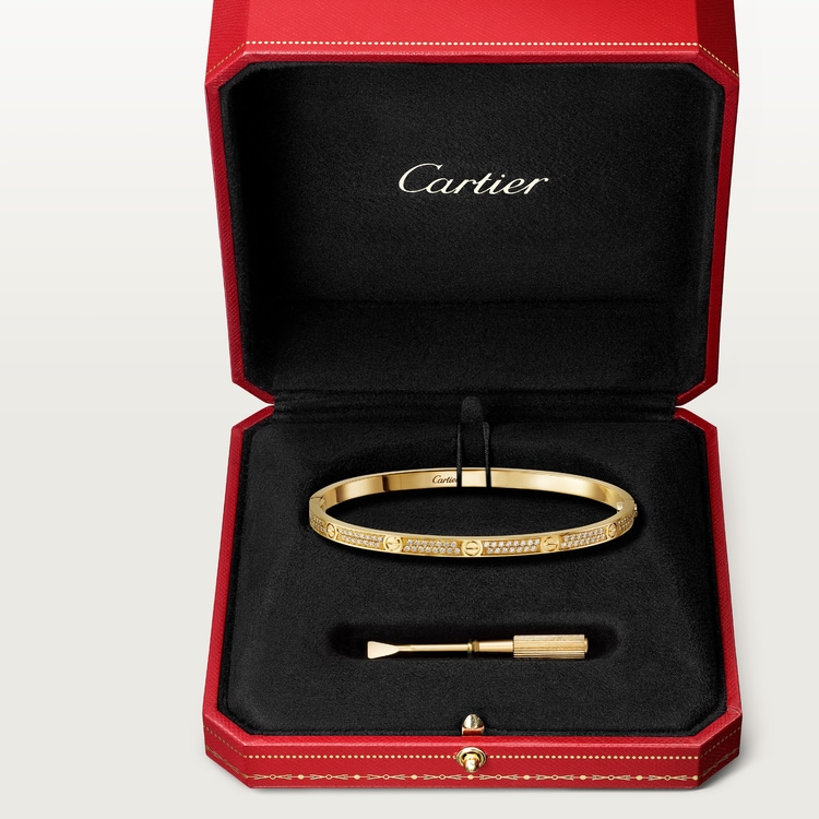 Replicate LOVE bracelet, small model, paved(1:1 replica) - Original Replica Club
