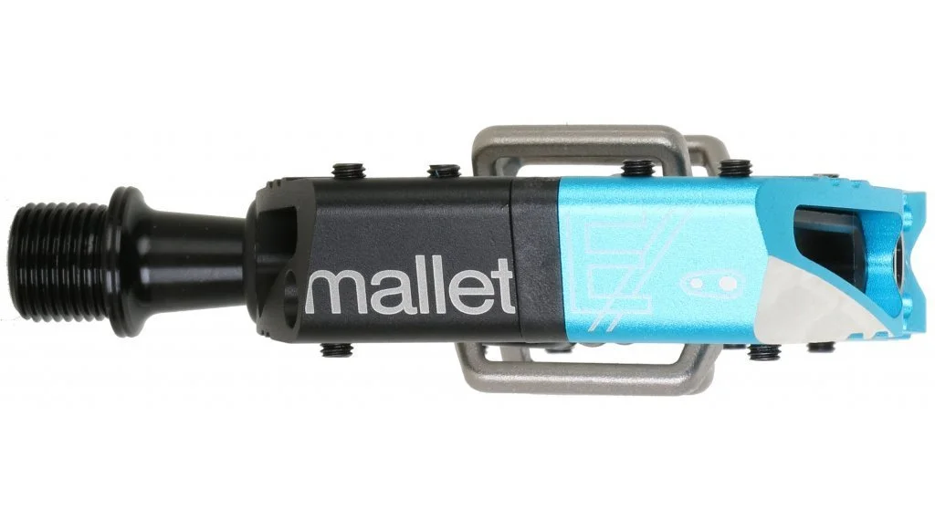 Mallet Enduro Pedals - Long Spindle - Black / Blue Spring - Image 3