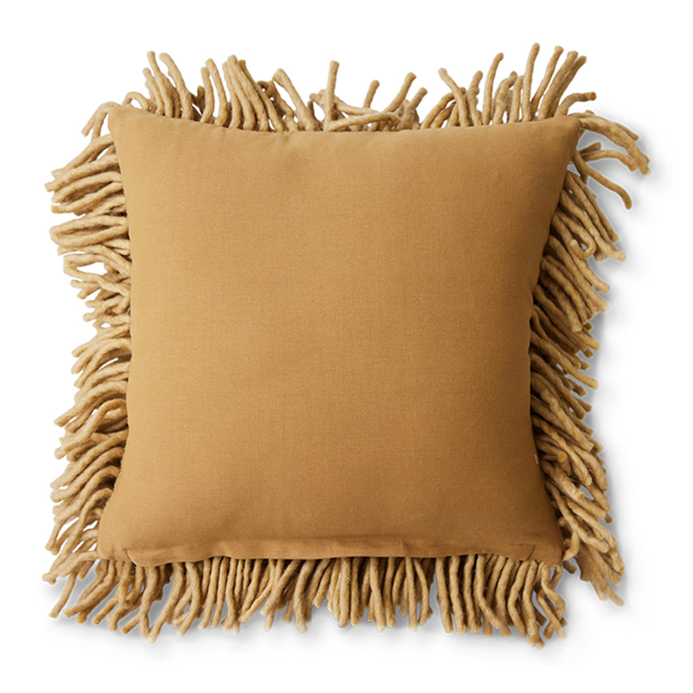 HKliving Rugged Woolen Sierkussen 50 x 50 cm - Olive