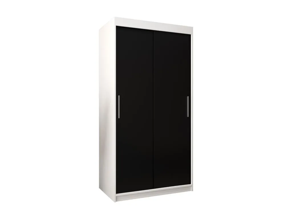 Armario Casabellaes de puertas correderas 200/100/62 2 puertas (blanco/negro) 45942RNZD