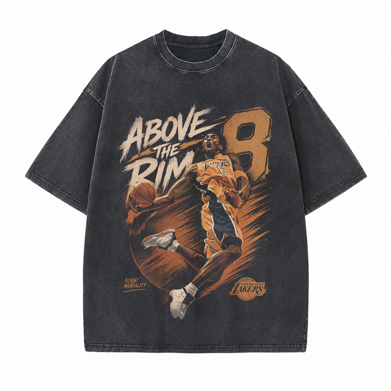 NBA Star Player Above The Rim Printed Unisex Washed T-Shirt