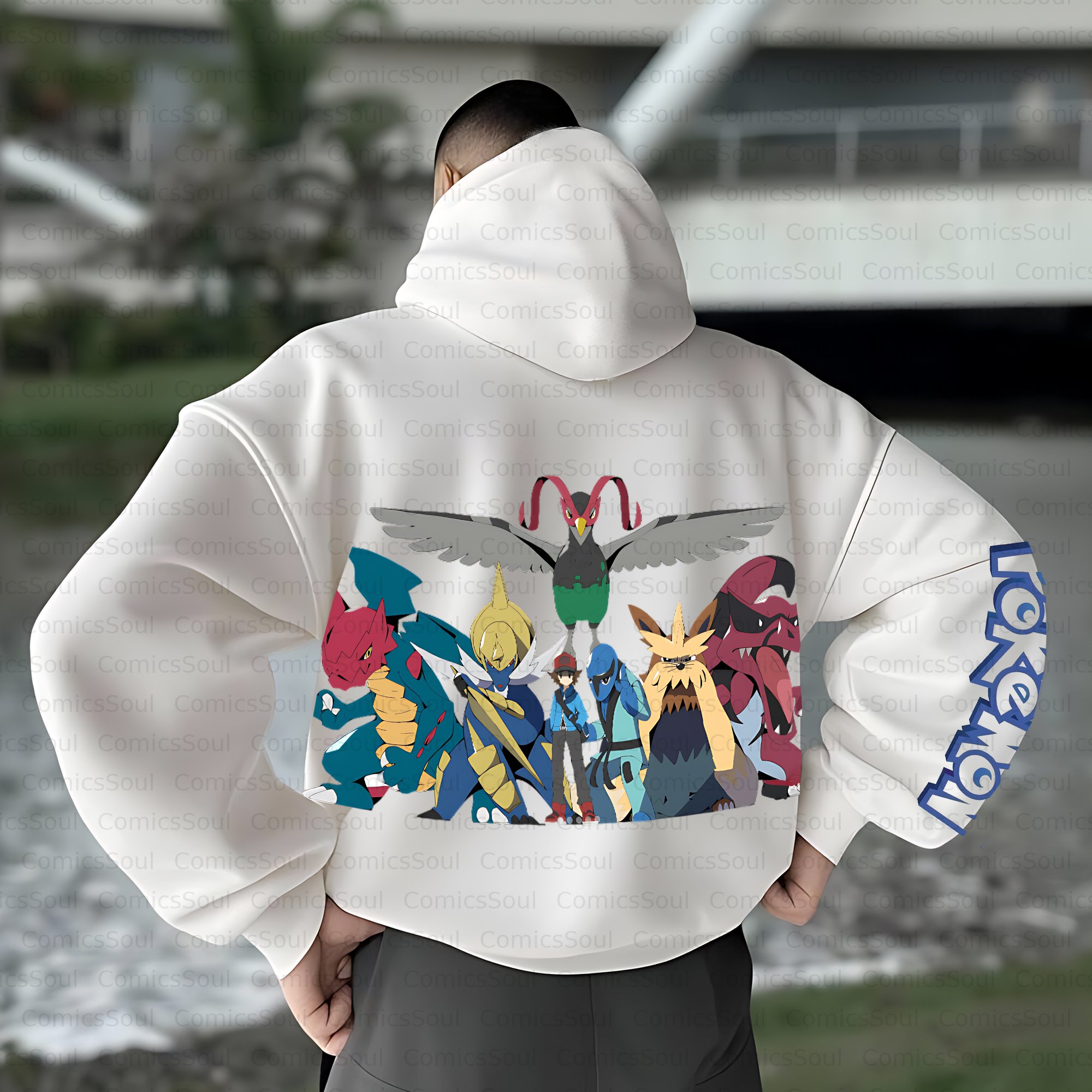 Unisex Anime Inspired Vintage Plush Hoodie
