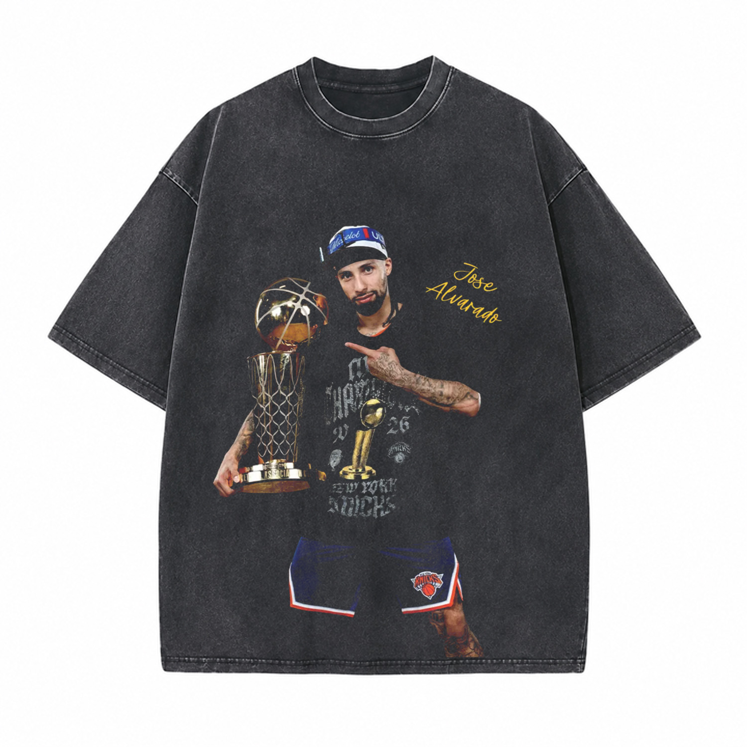 Championship Moment Printed Unisex Washed T-Shirt