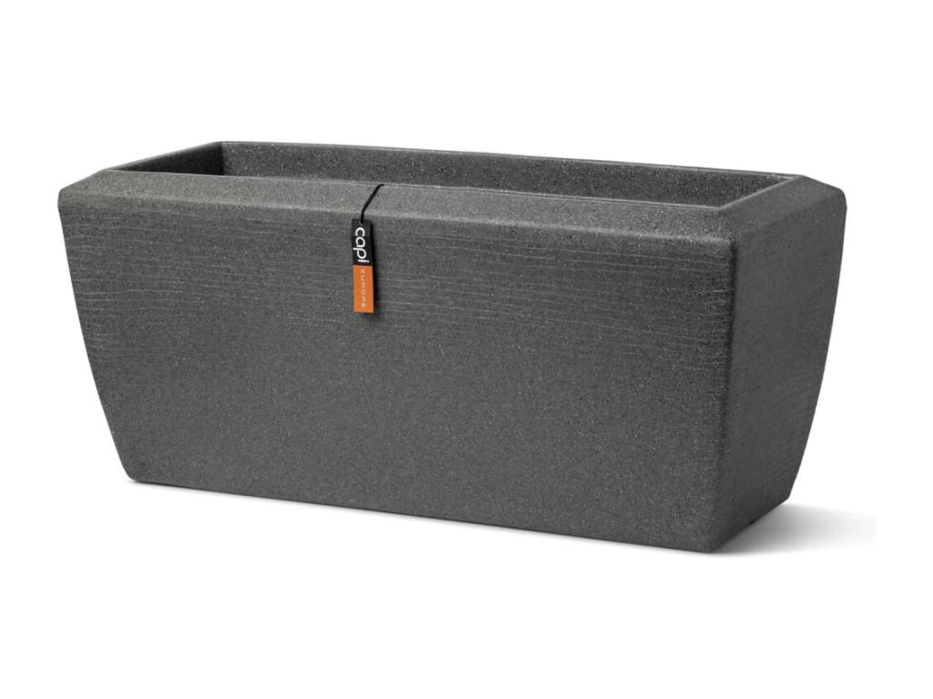Decoratodo rectangular Arc Granite gris antracita 60x35x40 cm