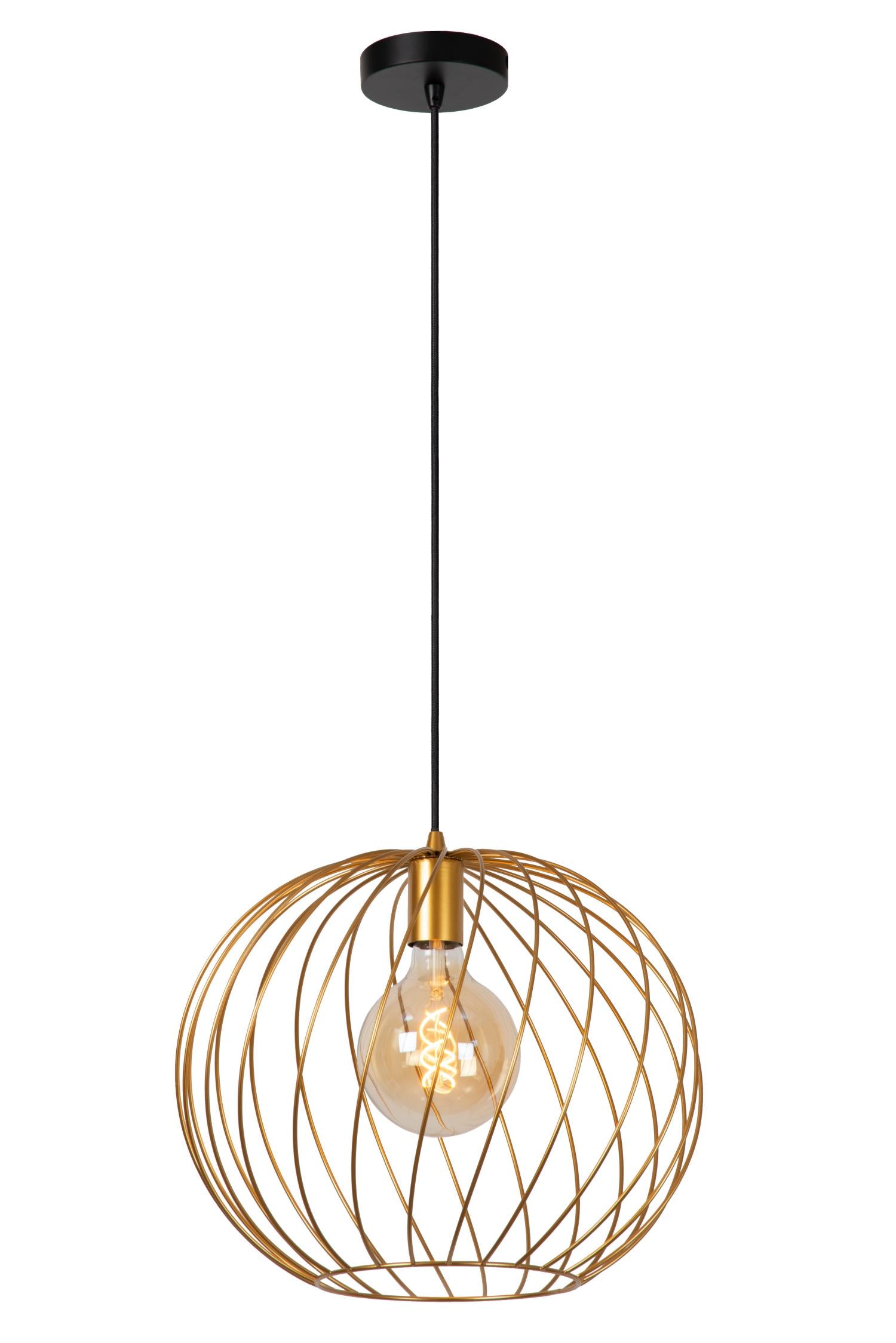 Lucide DANZA Hanglamp - Mat Goud   Messing
