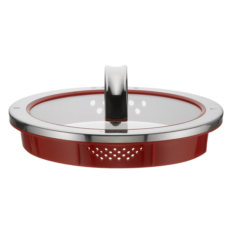 WMF Function 4 Kookpan hoog met deksel - Ø160mm - Rood