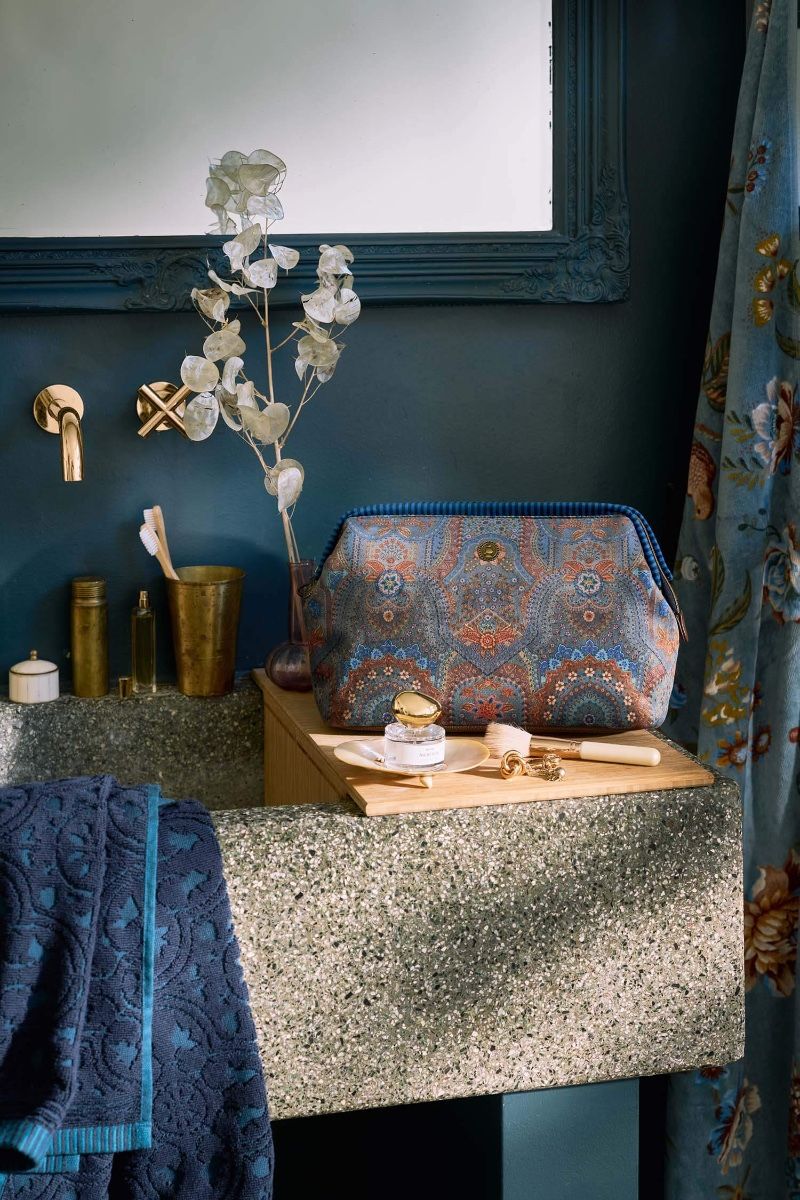 Cosmetic Purse Cooper Extra Large Jabali Blue