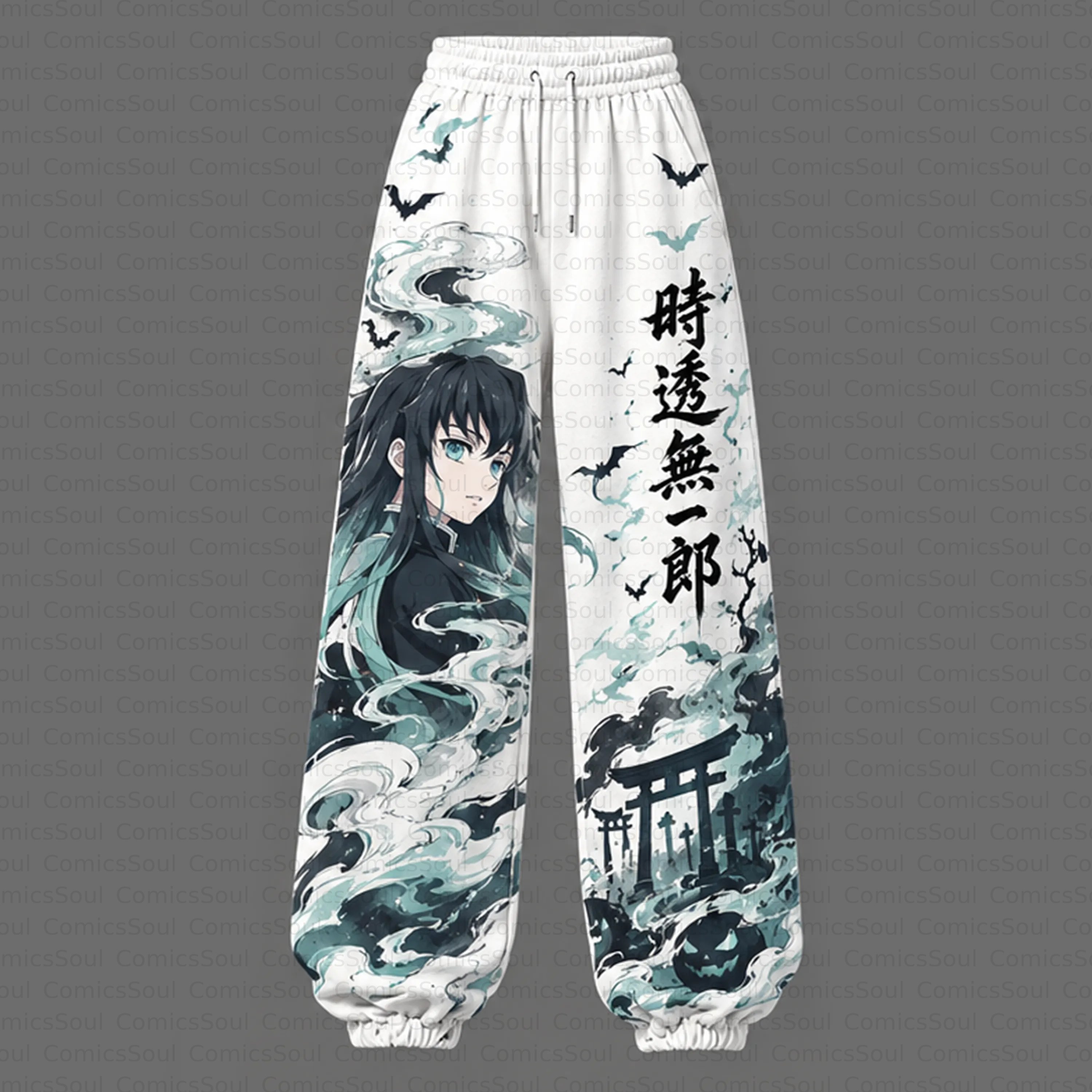Demon Slayer Cropped Long Sleeve Hoodie & High Waist Jogger Pants Two Piece TeeThreads Sustain the Scene with Custom Apparel