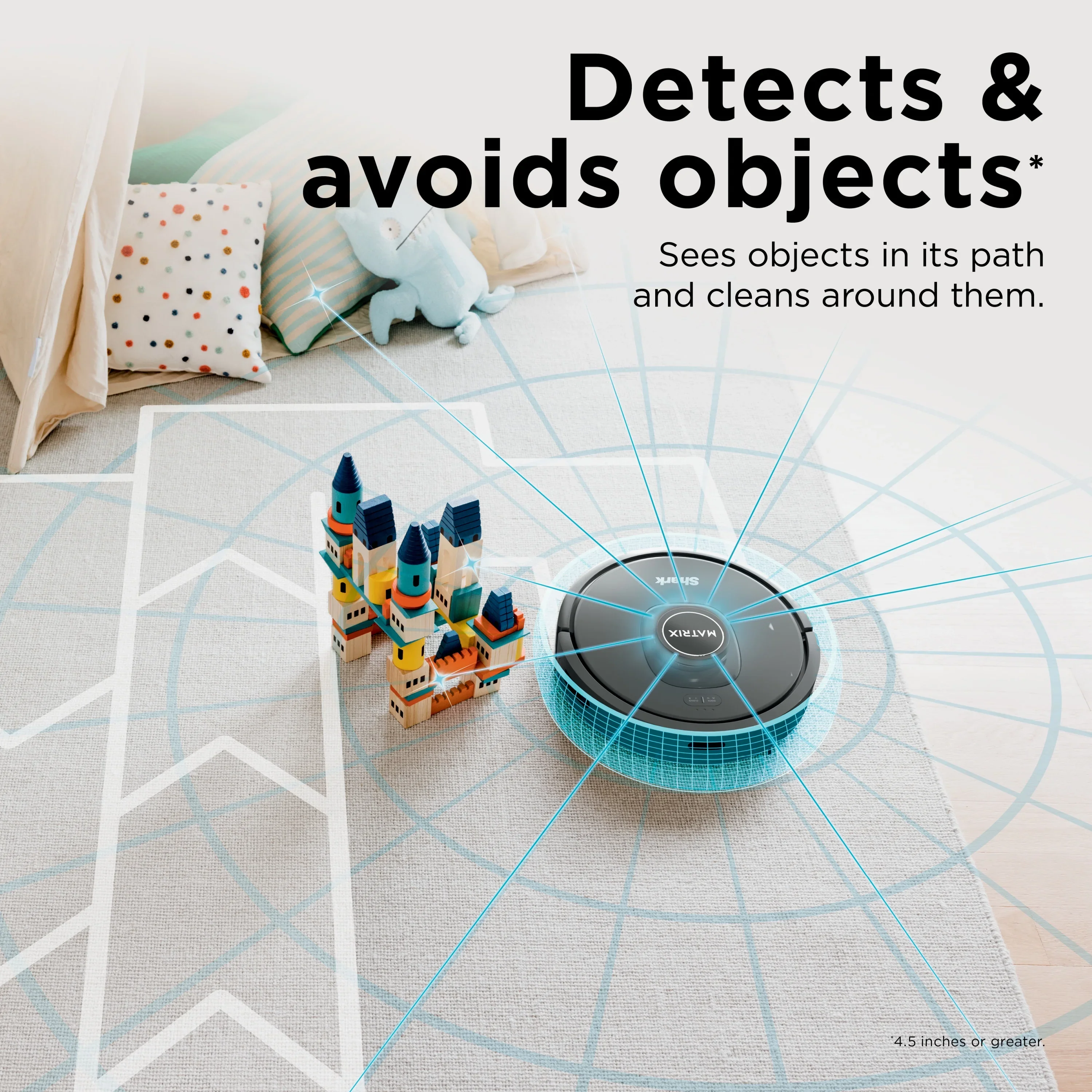 Shark Matrix Robot Vacuum, Carpets & Hard Floors, Precision Home Mapping, Perfect for Pet Hair, Wi-Fi, RV2300
