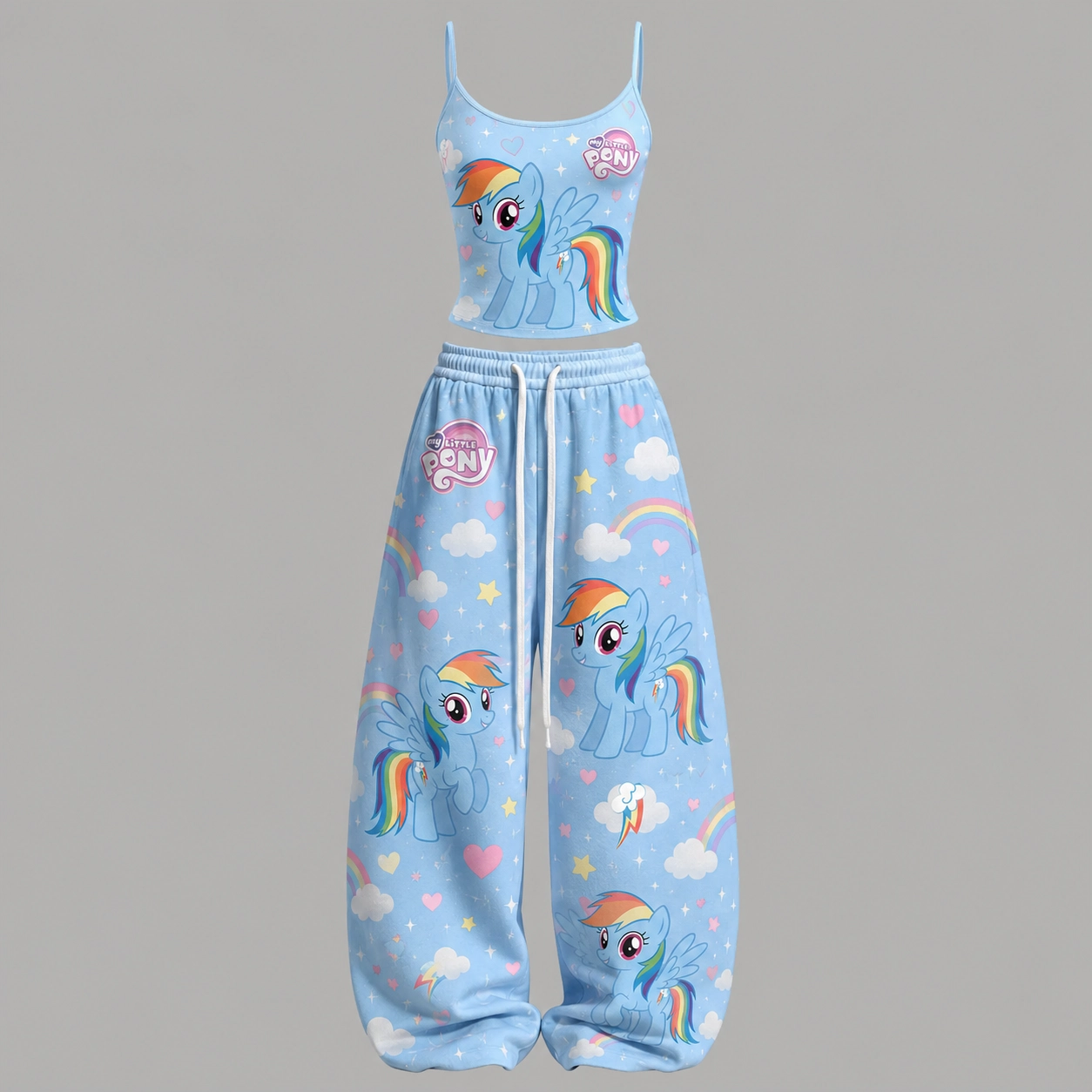 My Little Pony Top & Elasticated Trousers Two-Piece Set TeeThreads Sustain the Scene with Custom Apparel