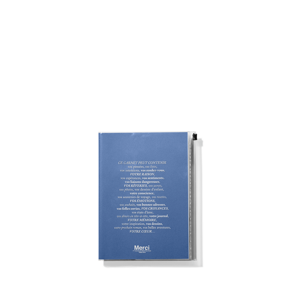 Carnet Merci - Bleu Denim