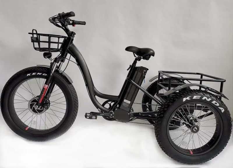BaFang All-Terrain Fat Tire Electric Tricycle, 750W, 23 Mph, 55-Mile Range