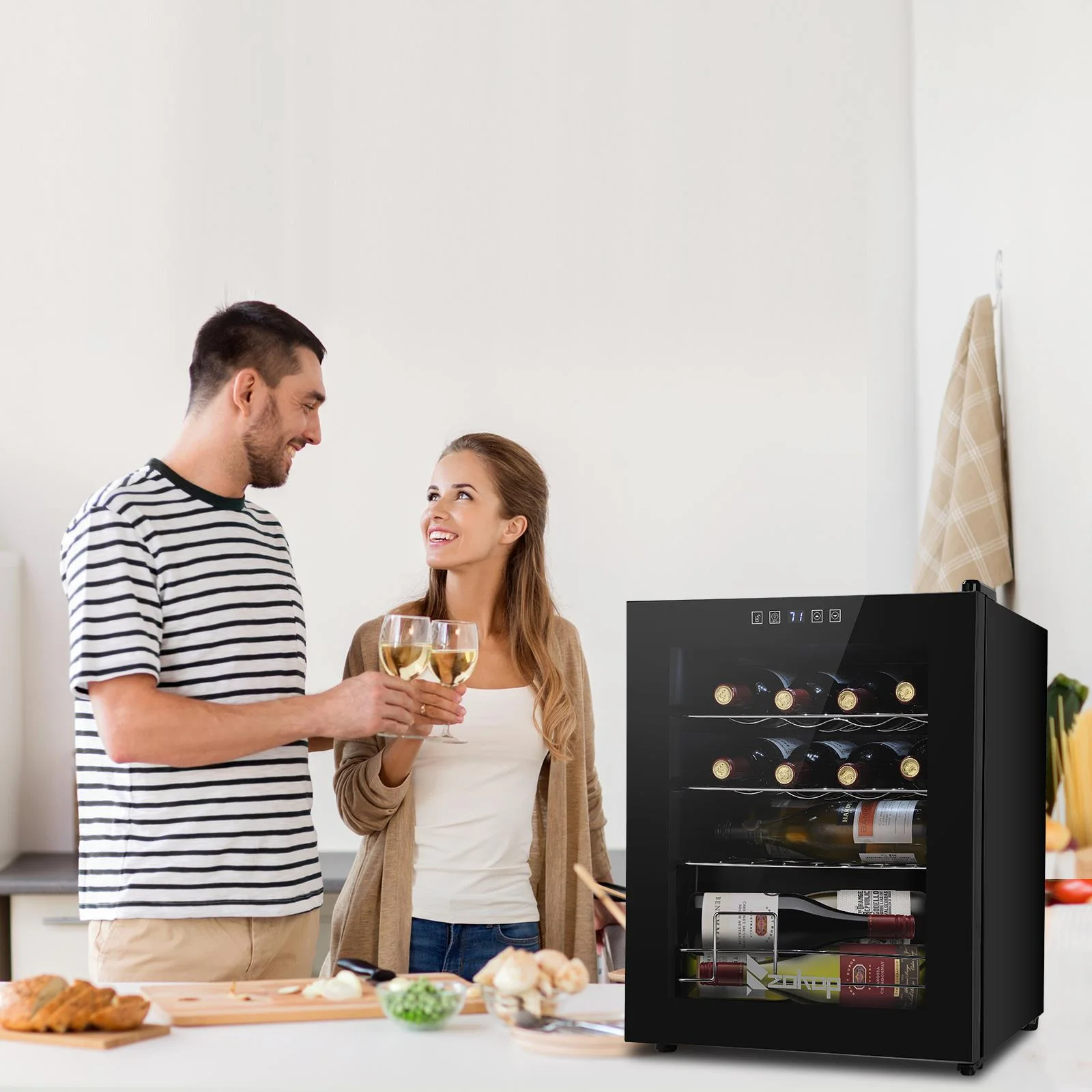 Ktaxon 18 Bottle Compressor Wine Cooler Freestanding Wine Fridge, Fast Cooling, Low Noise - Image 47