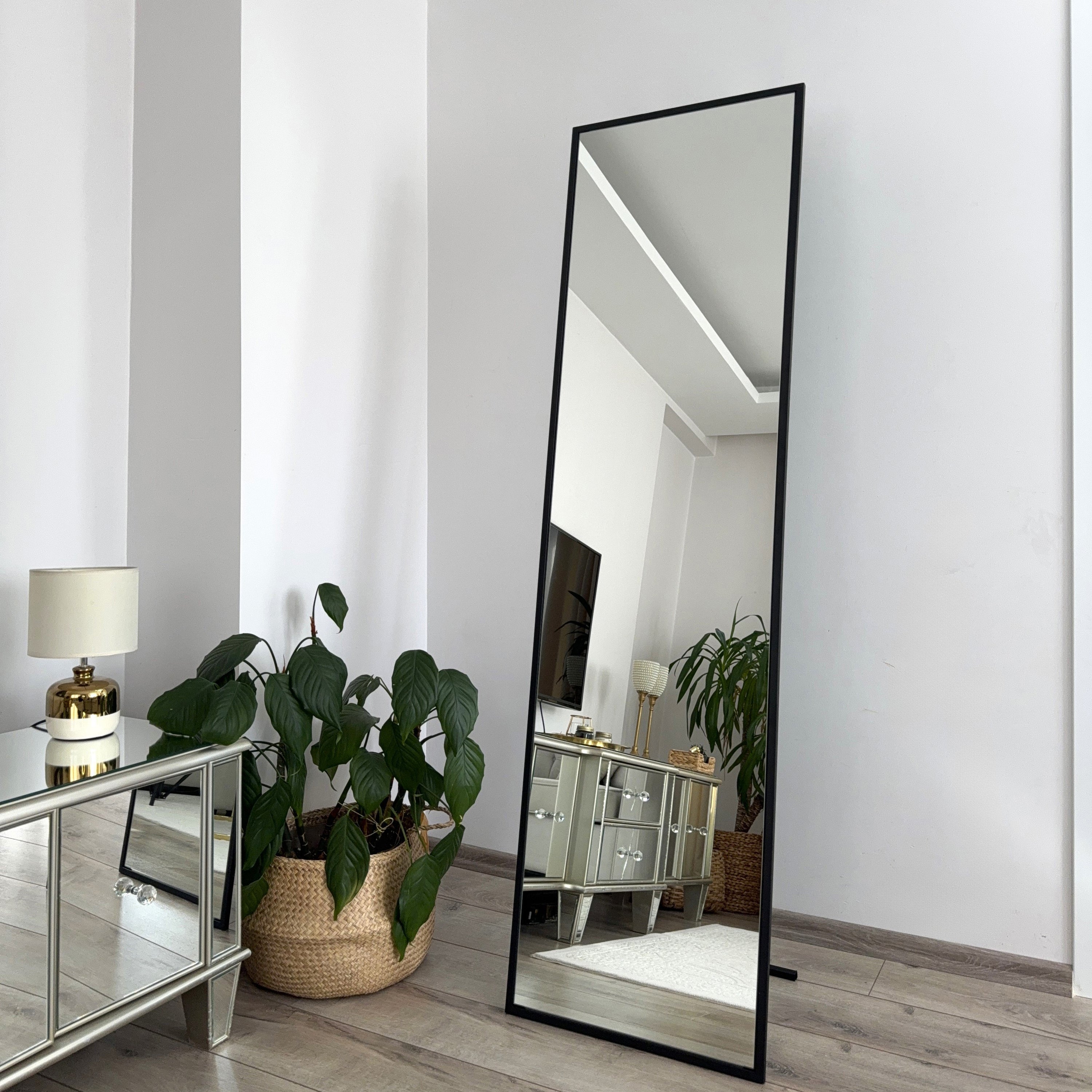 by fonQ Tidea Staande Spiegel Rechthoek met Rand - 180 x 50 cm