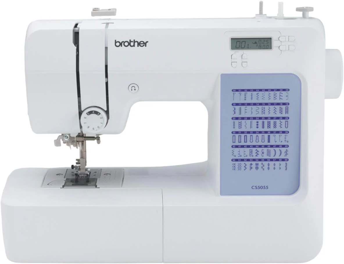 Brother CS5055 computerized sewing machine, 60 built-in stitches, LCD display