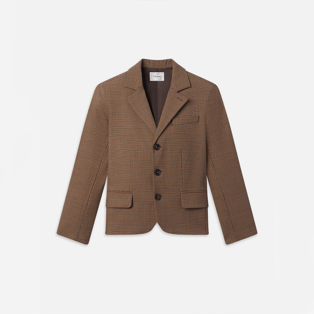 Frame - Veste The Plaid Smart - Marron