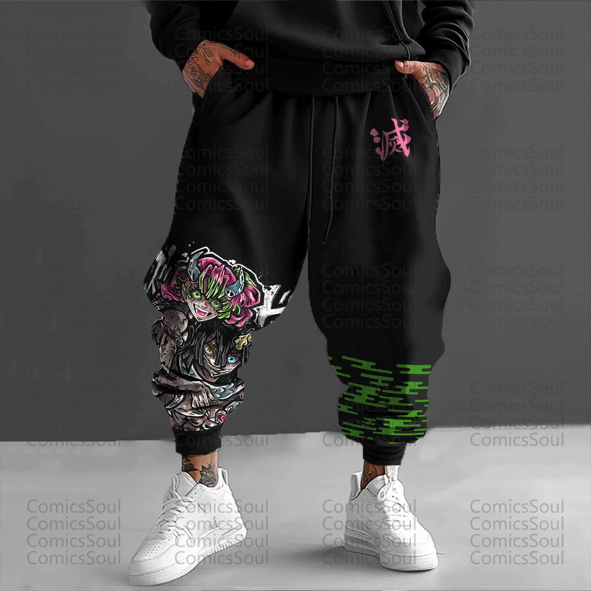 Unisex Anime Inspired Vintage Pants丨Comicssoul