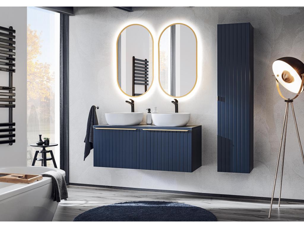 Armario alto 1D2D 35x33x160 cm azul - Joliven