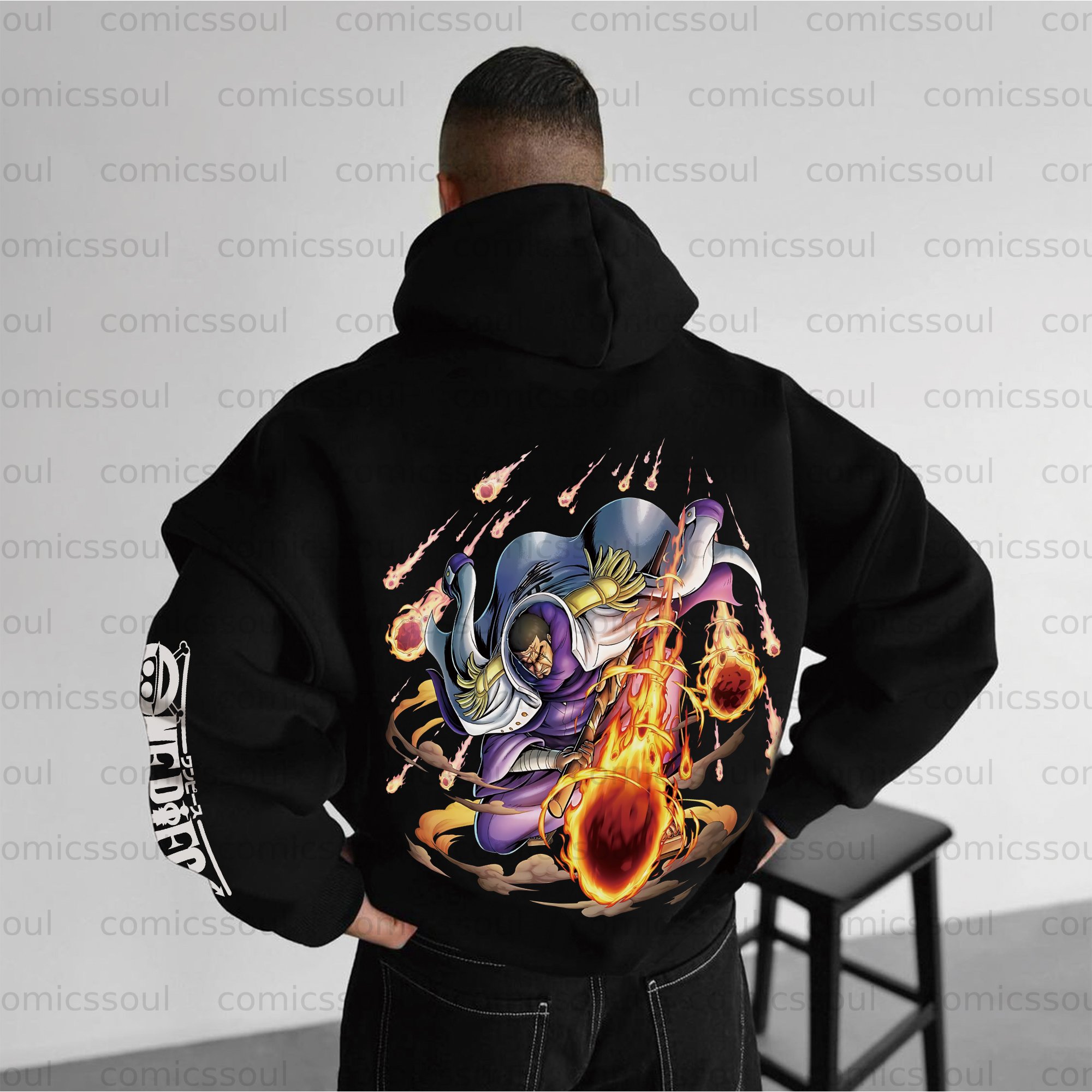 Unisex Anime Graphic Streetwear Vintage Hoodie