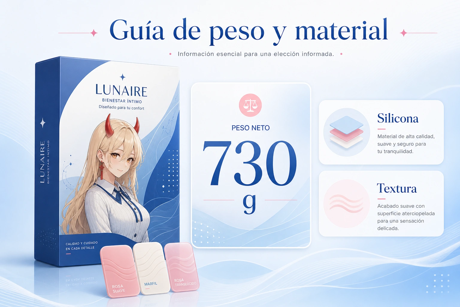Masturbador de silicona para hombre de 730 g con ficha de peso y textura interna