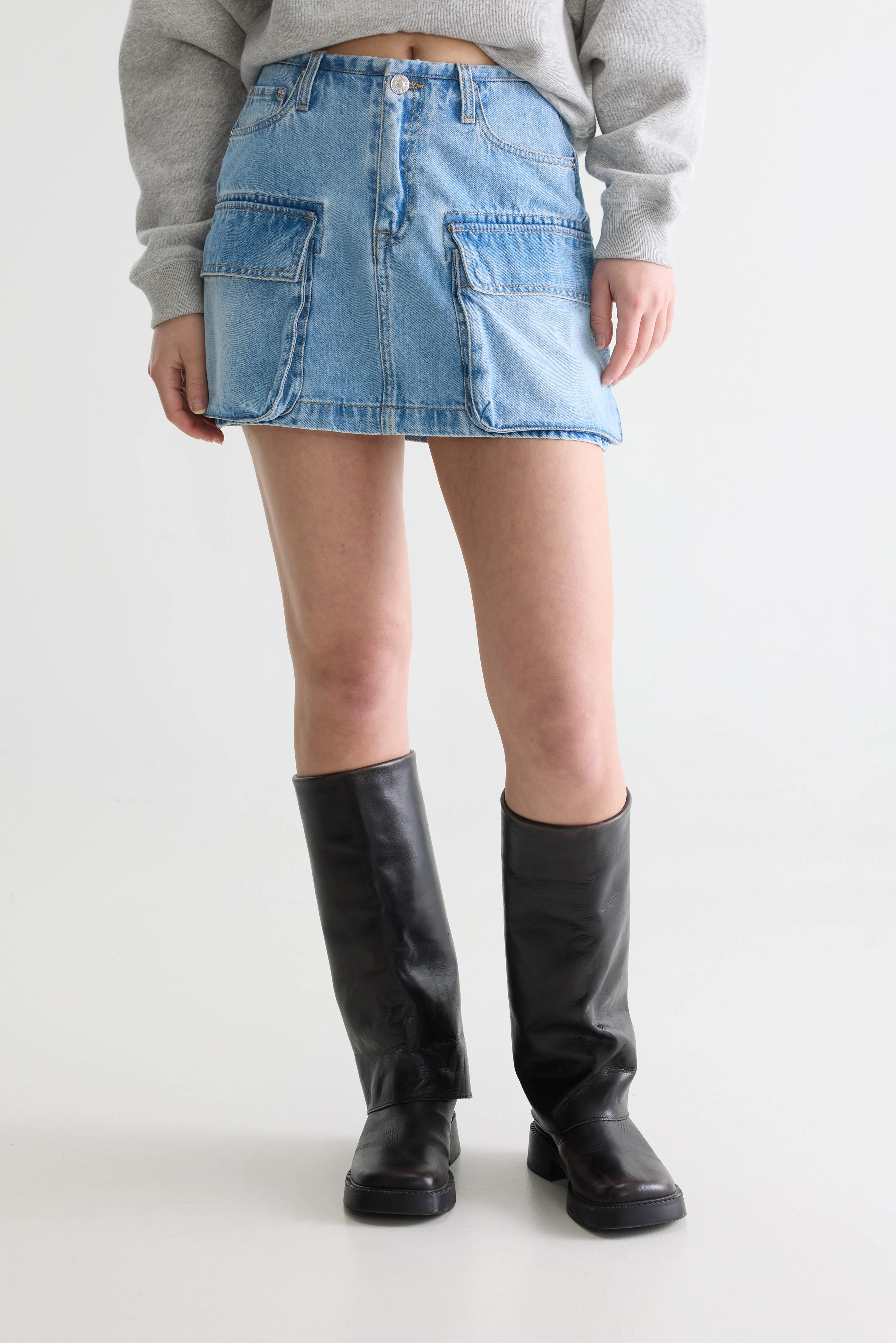 Bellerose Pallas mini denim skirt (261 / W / DUSTY BLEACH)