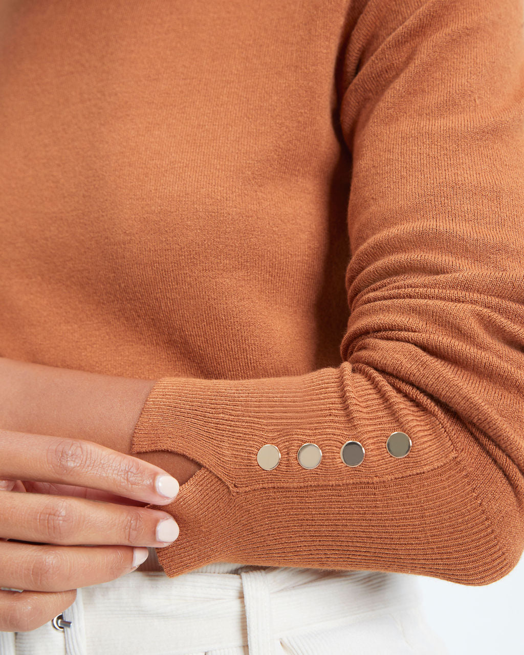 Something To Remember Turtleneck Long Sleeve Top - Caramel - Se7enfashion