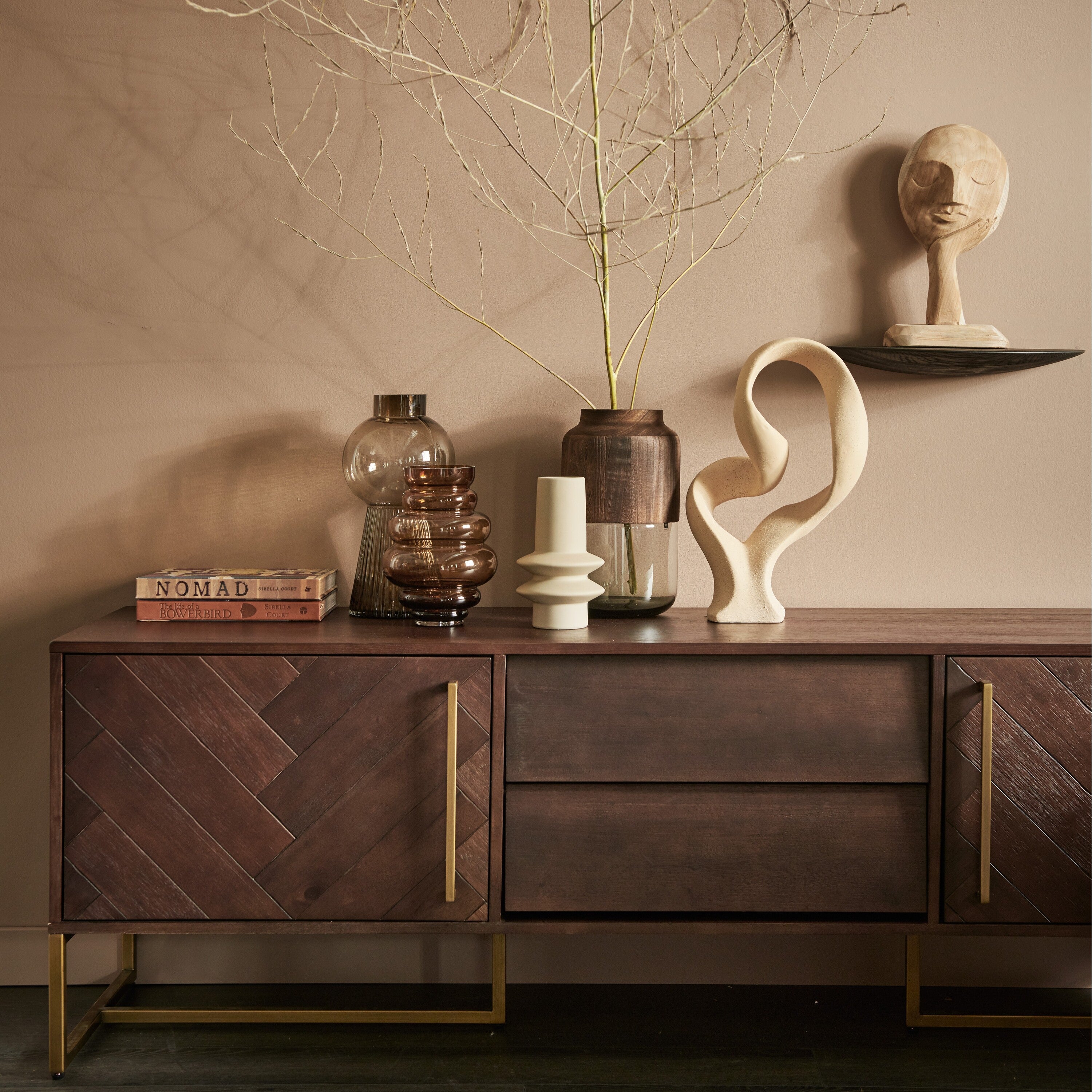 Dutchbone Class Tv-meubel - Donkerbruin