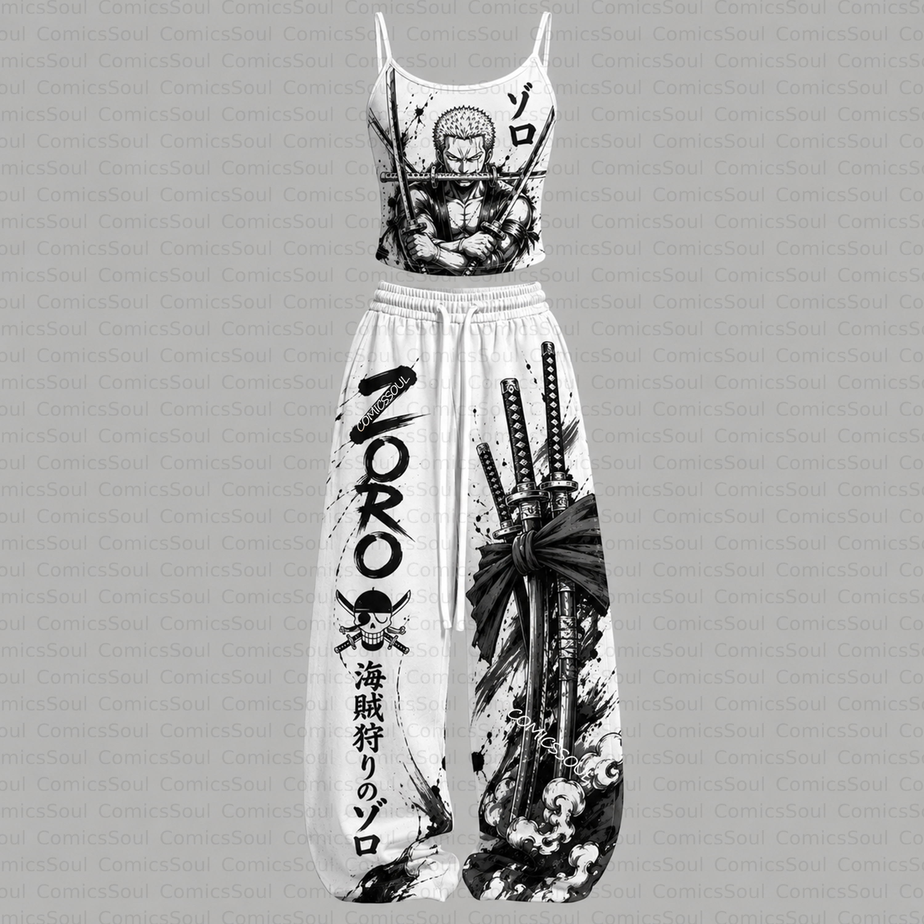ONE PIECE Top & Elasticated Trousers Two-Piece Set