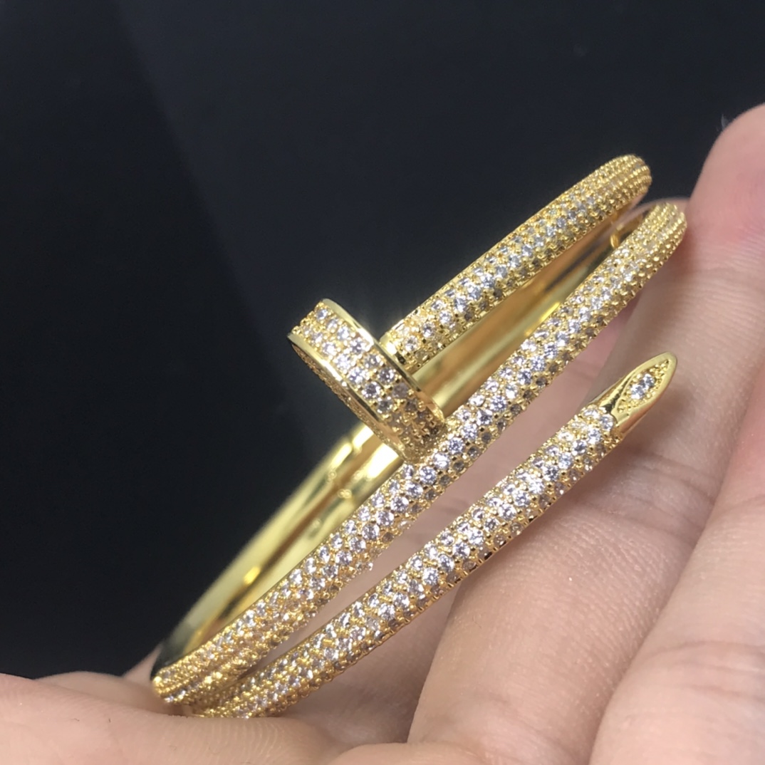 Cartier Full Diamond Three Layers Juste un Clou Nail Bracelet - Original Replica Club
