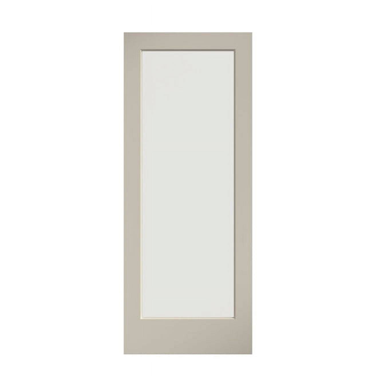 EightDoors 80" x 24" 1-Lite French Clear Glass White Prefinished Solid Wood Core Door(80 inch X 24 inch 1)