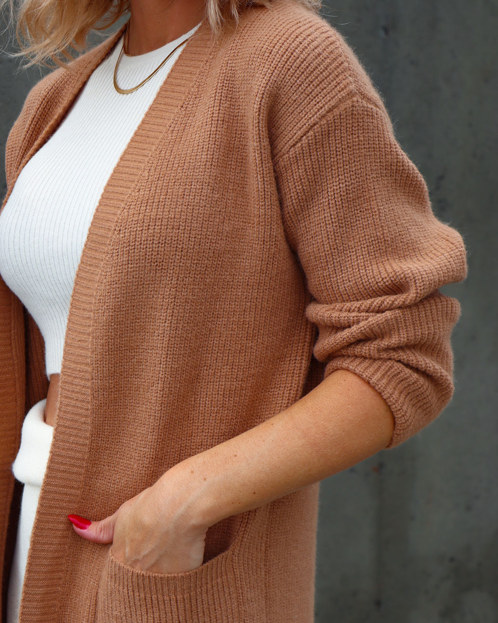 Alpine Adventures Knit Pocketed Duster Cardigan - Camel - Se7enfashion